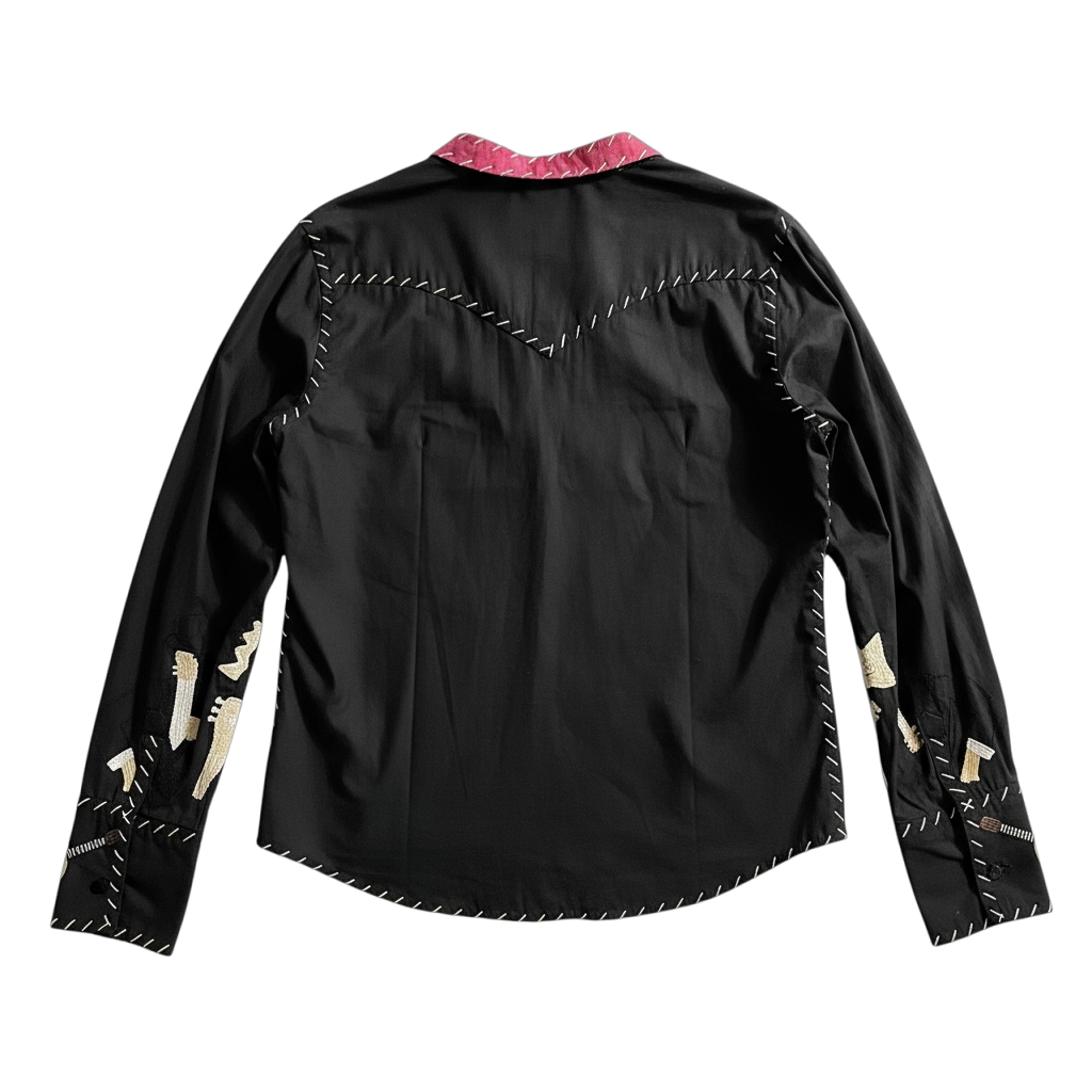 MOSCHINO EMBELLISHED DANCER BLOUSE