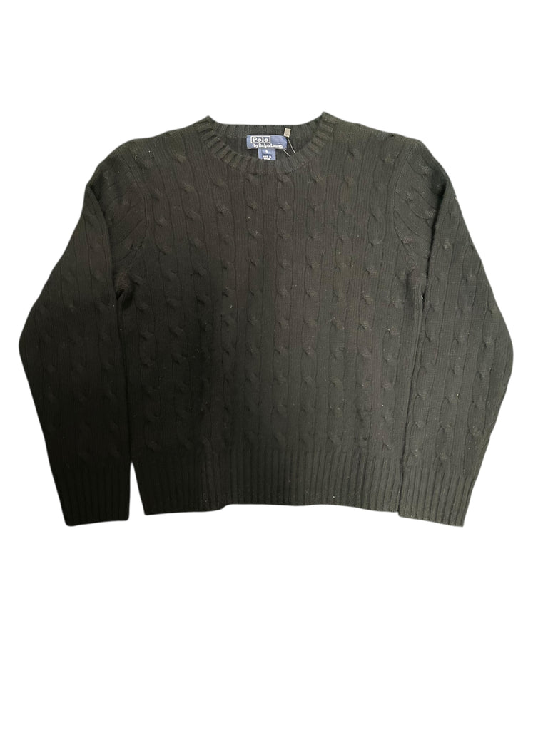 UPCYCLED CASHMERE CABLEKNIT SWEATER