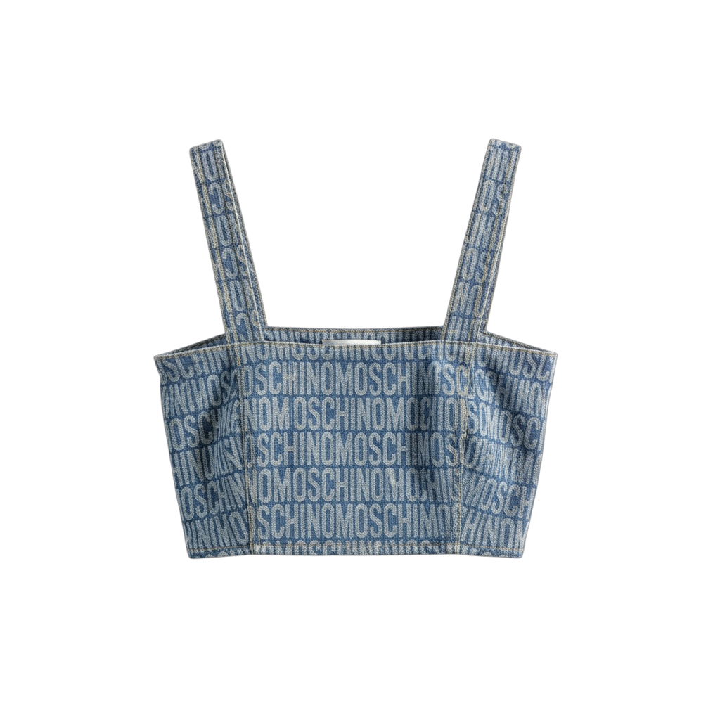 MOSCHINO DENIM BUSTIER