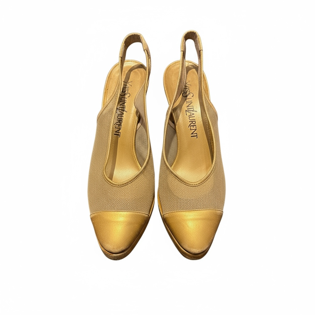 YSL SLINGBACK HEELS