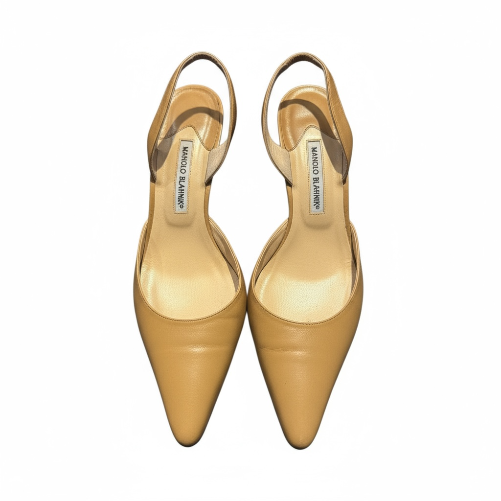 MANLO BLAHNIK SLINGBACK HEELS