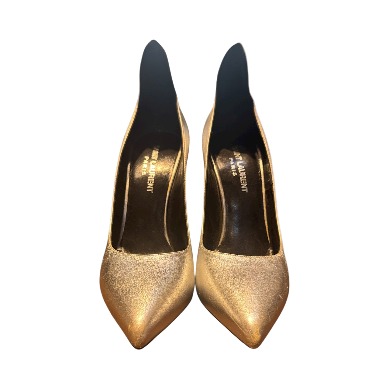 SAINT LAURENT SILVER HEELS