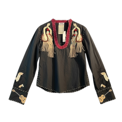 MOSCHINO EMBELLISHED DANCER BLOUSE