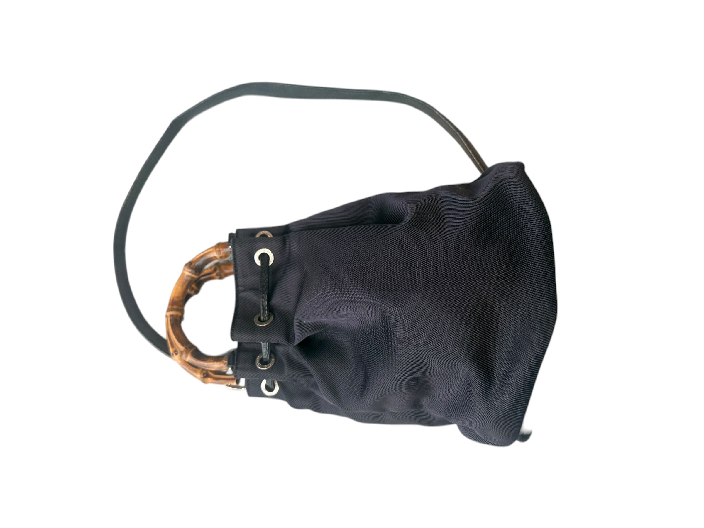 GUCCI BY TOM FORD BAMBOO HANDLE NYLON BAG