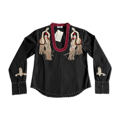 MOSCHINO EMBELLISHED DANCER BLOUSE