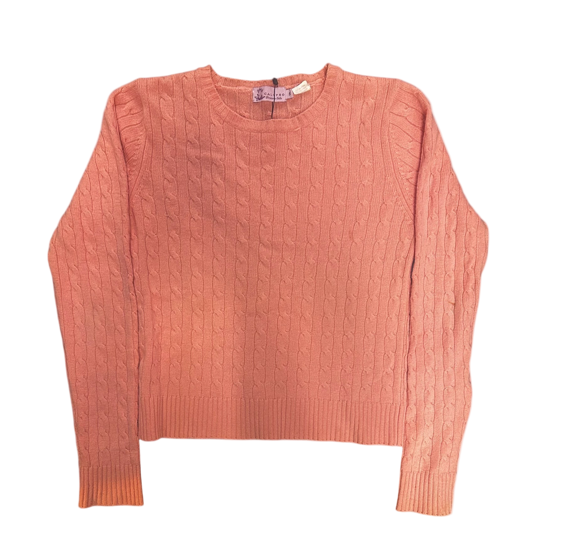 UPCYCLED CASHMERE CABLEKNIT SWEATER