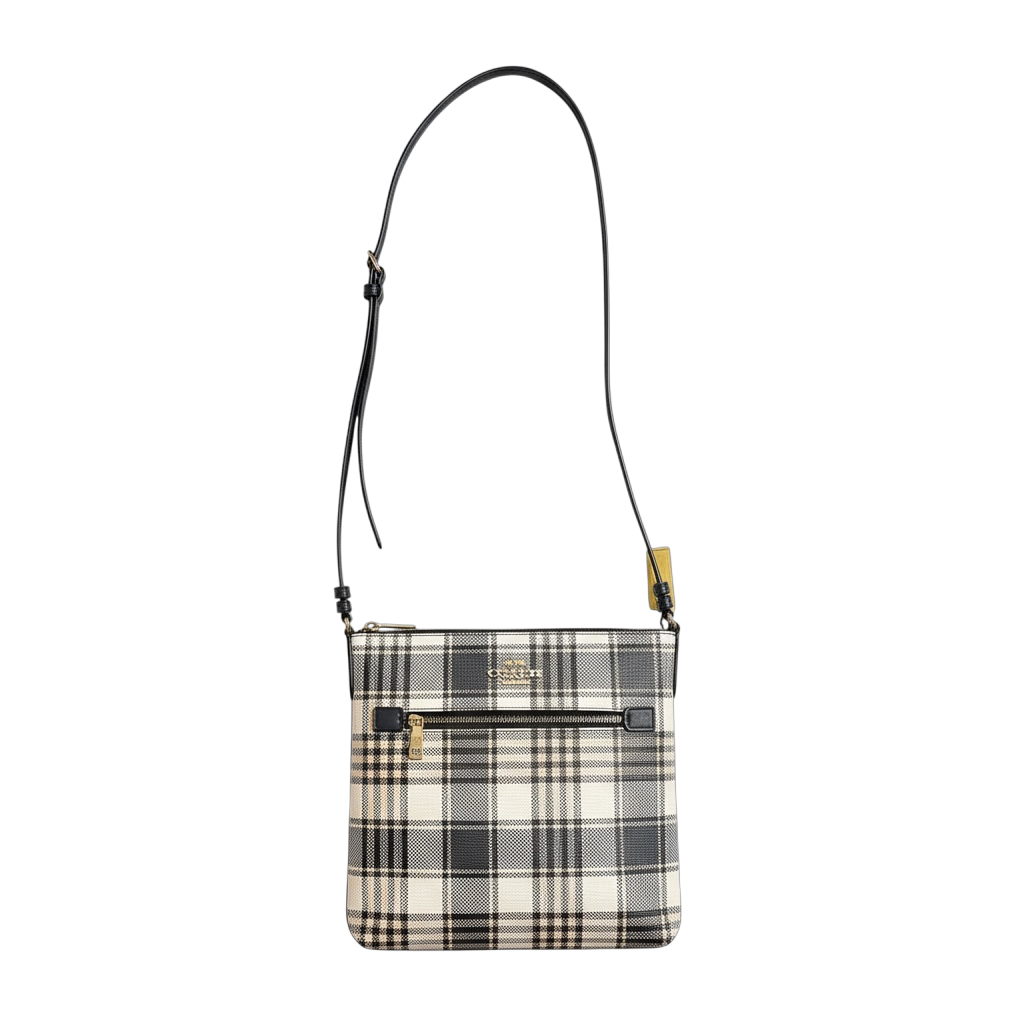COACH ROWAN PLAID CROSSBODY
