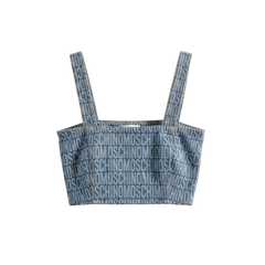 MOSCHINO DENIM BUSTIER