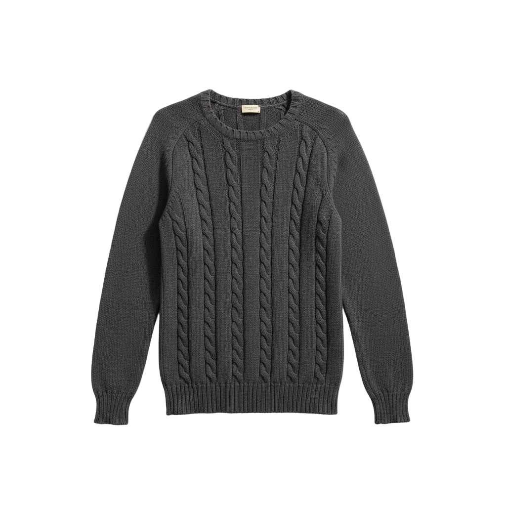 HEDI SLIMANE FOR SAINT LAURENT F/W 2015 CABLE-KNIT SWEATER