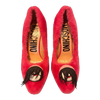 Image of MOSCHINO FUR EYEBALL HEELS