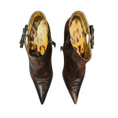 DOLCE AND GABBANA SNAKESKIN BOOTIES