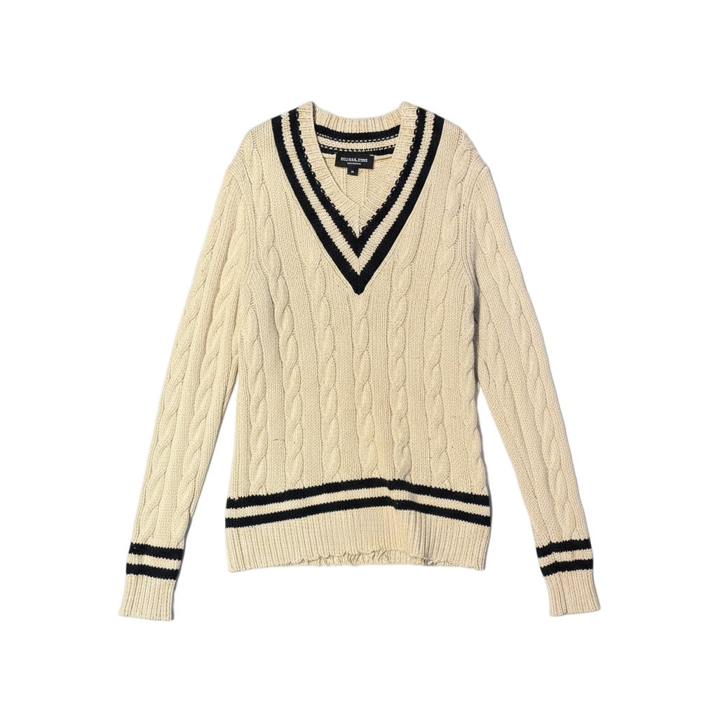 MICHEAL KORS RUNWAY CASHMERE TENNIS SWEATER