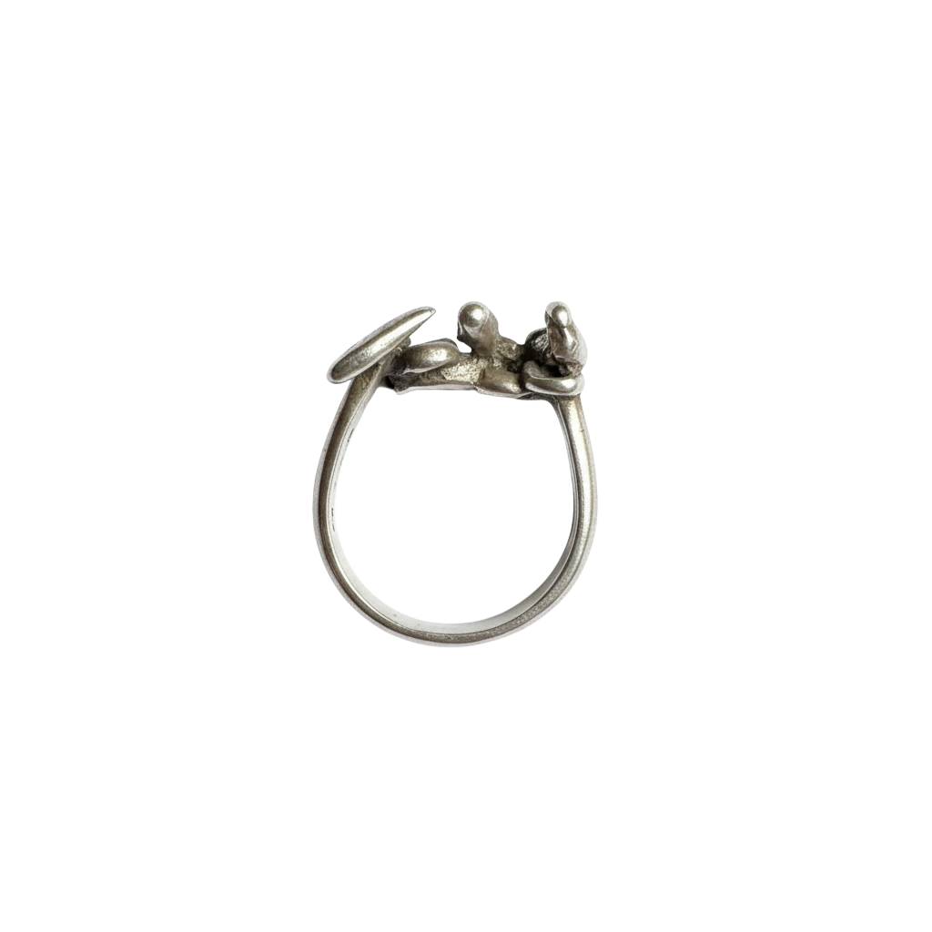 STERLING SILVER PIGEON RING