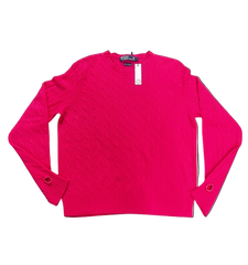 UPCYCLED CASHMERE CABLEKNIT SWEATER