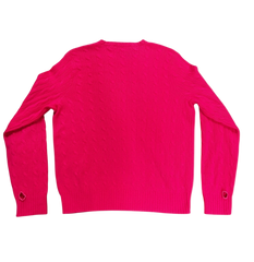 UPCYCLED CASHMERE CABLEKNIT SWEATER