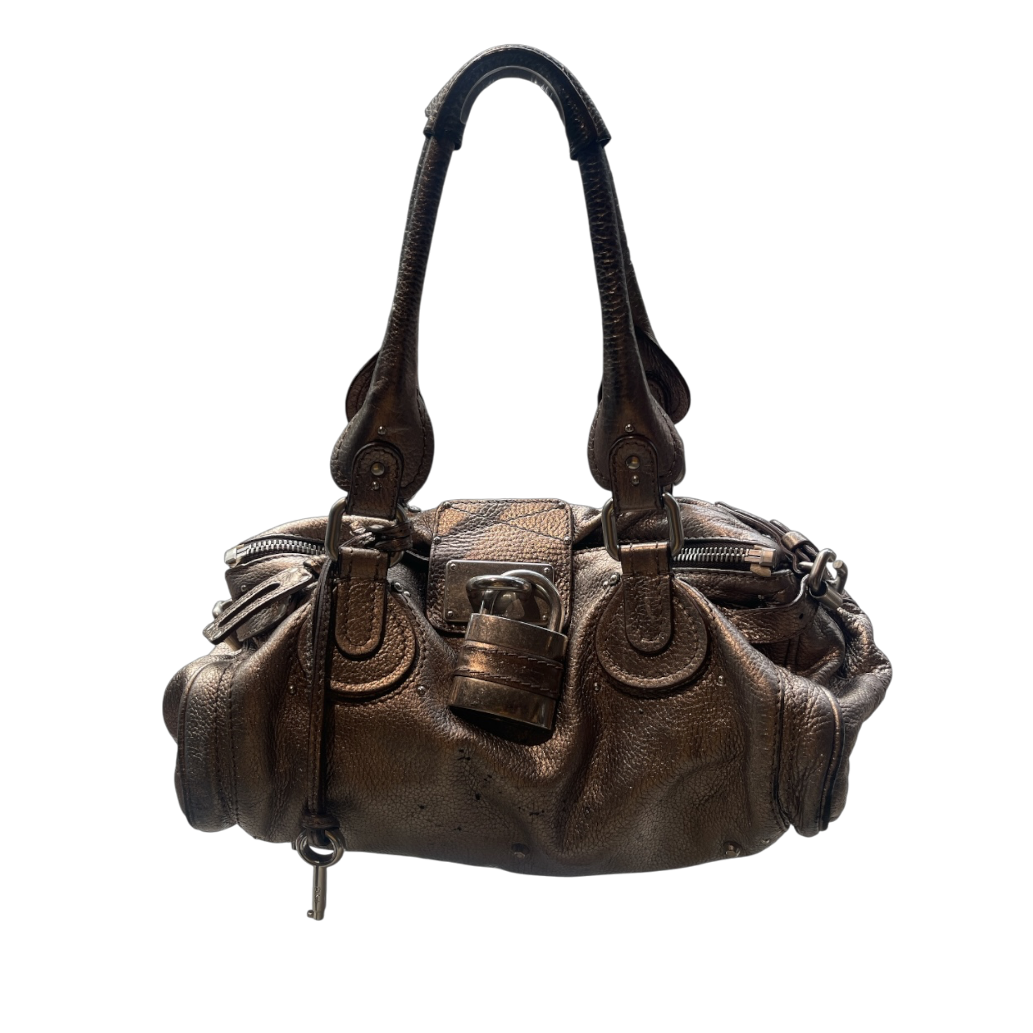 SILVER CHLOÉ PADDINGTON BAG