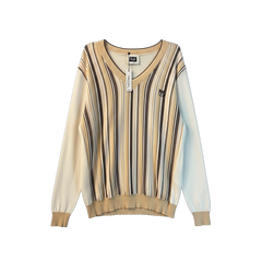 D&G STRIPED V NECK SWEATER