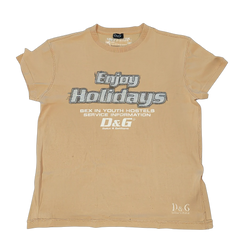D&G ENJOY HOLIDAYS Y2K TEE