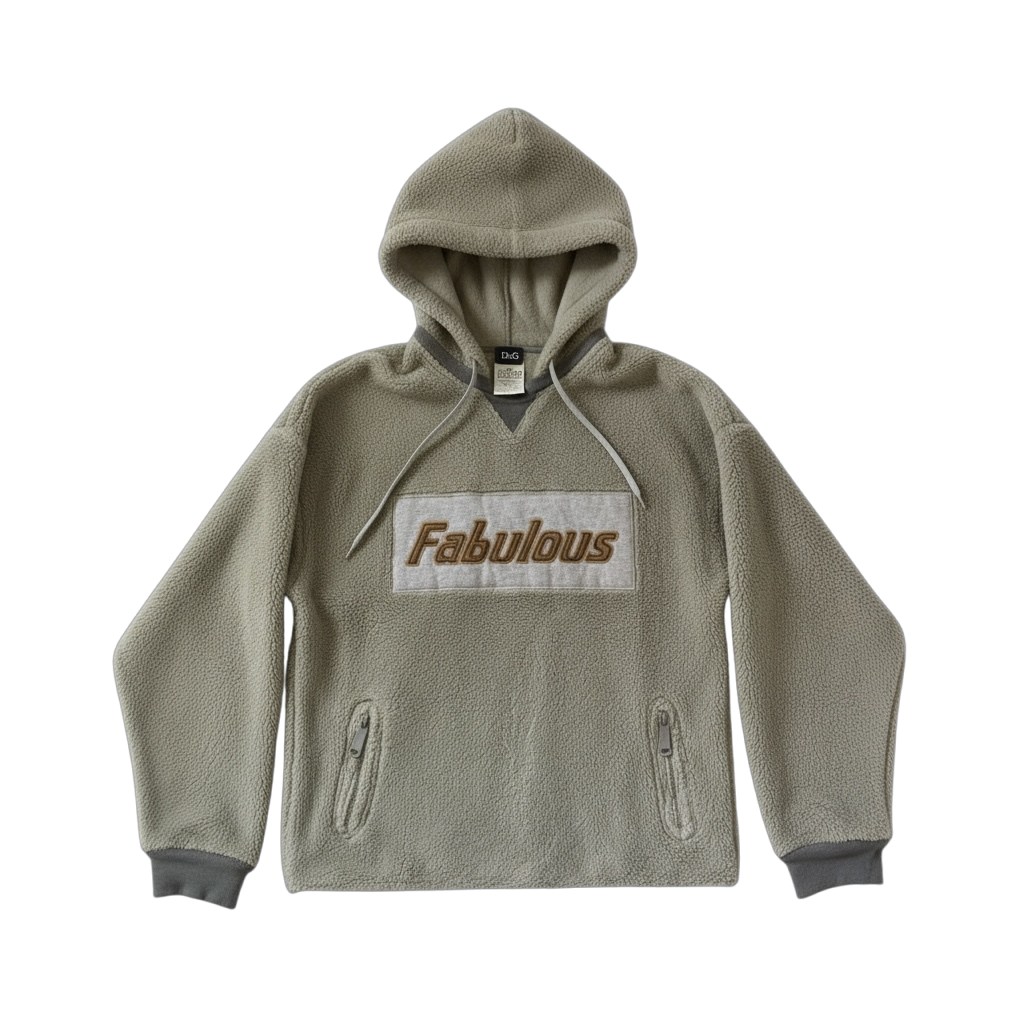 D&G FLEECE FABULOUS HOODIE