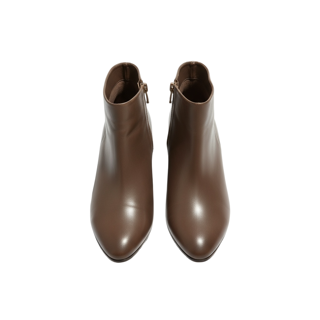 MANALO BLAHNIK BROWN ANKLE BOOTS