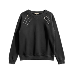 HEDI SLIMANE FOR SAINT LAURENT PARIS 2012 ZIPPER CREW NECK