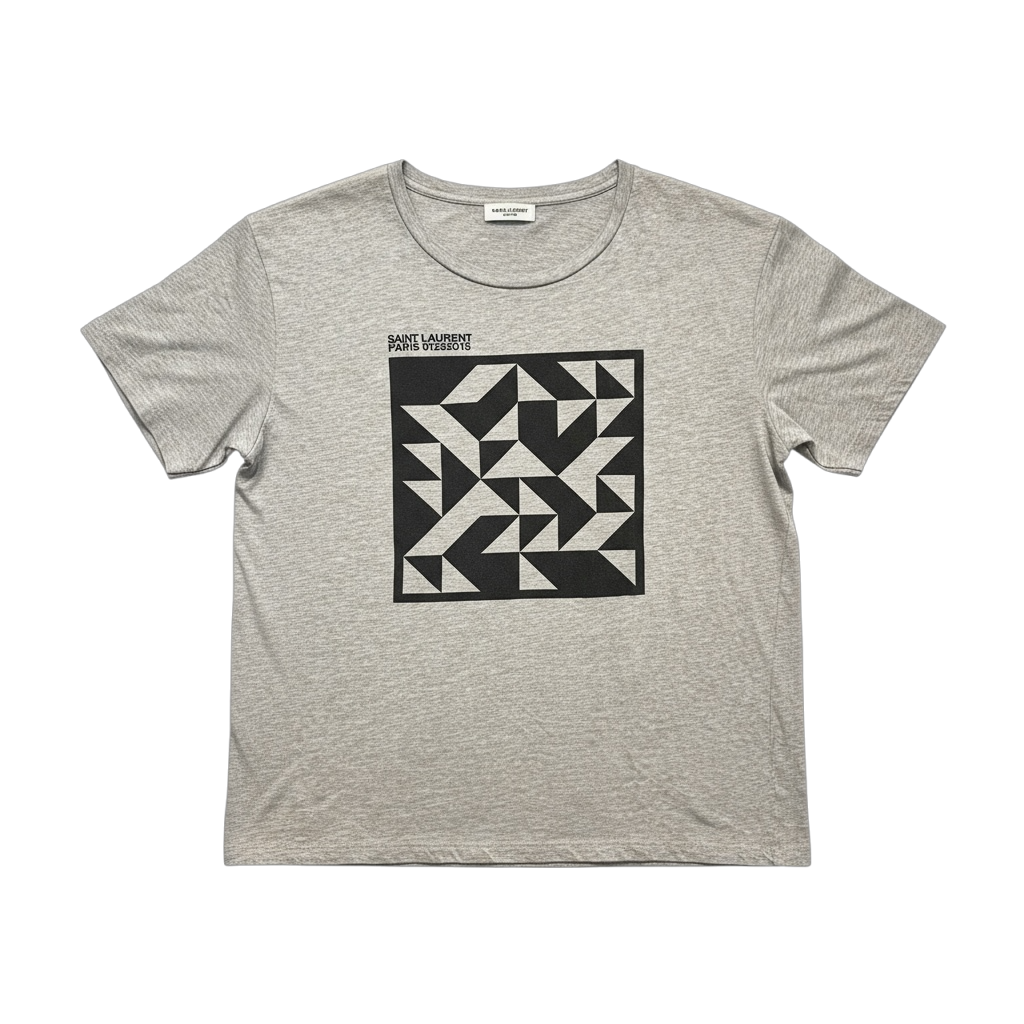 HEDI SLIMANE FOR SAINT LAURENT PARIS 2015 GRAPHIC PRINT TEE